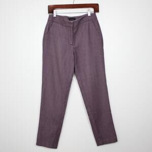 Talbots Heritage Pants Women's Size 2 Red/Blue Print